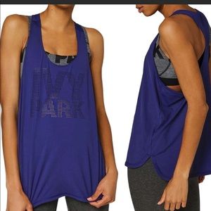 Ivy Park Blue Workout Tank, size small
